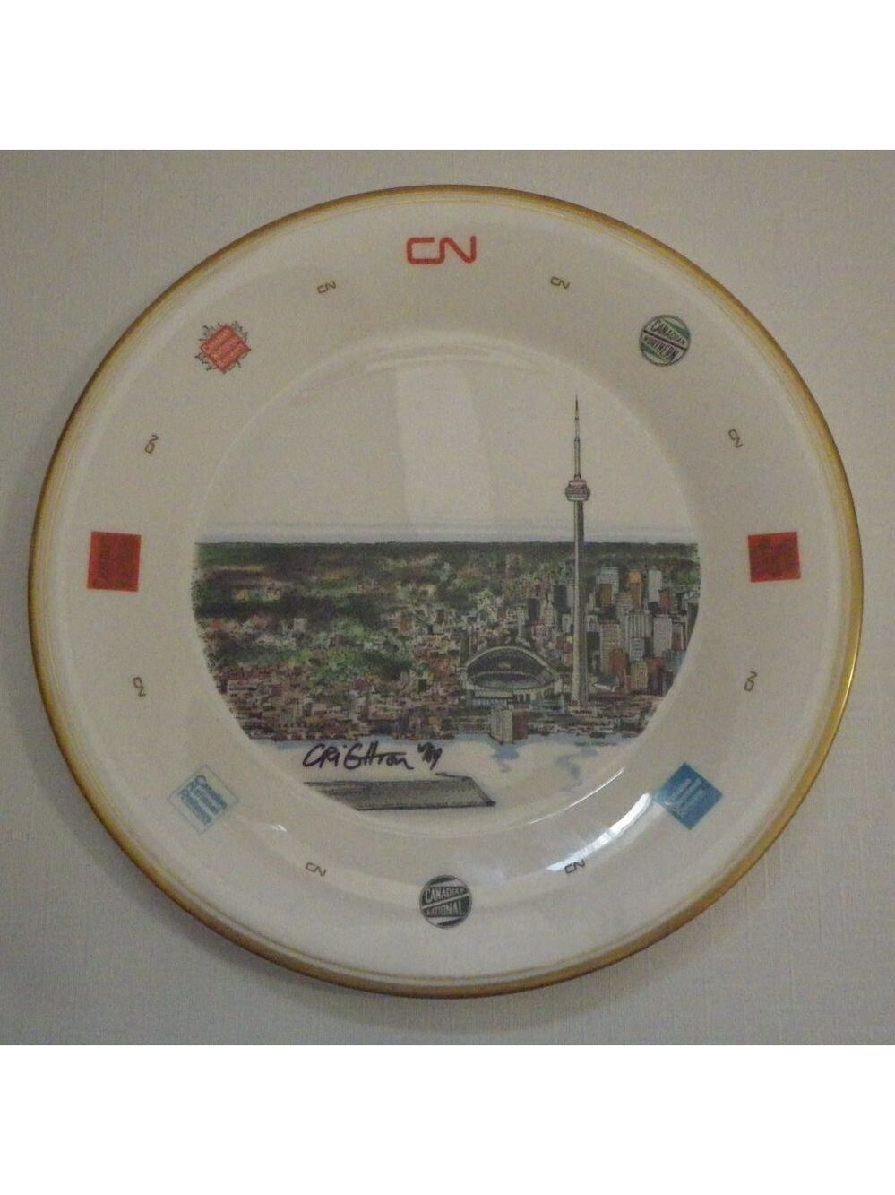 David Griffin Fine Art Commemorative Plate featuring Toronto Landmarks